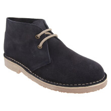 (13 UK, Navy) Roamers Adults Unisex Real Suede Unlined Desert Boots
