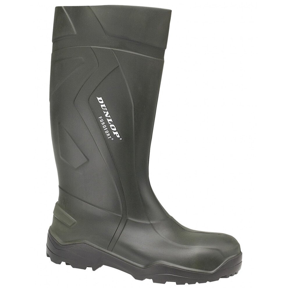 Dunlop Men's Purofort+ Mens Wellingtons - Green - Size: 10.5