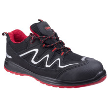 (12 UK, Black) Centek Mens Leather FS312 Safety Work Trainers