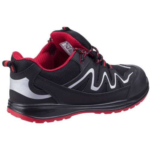 (8 UK, Black) Centek Mens Leather FS312 Safety Work Trainers 1