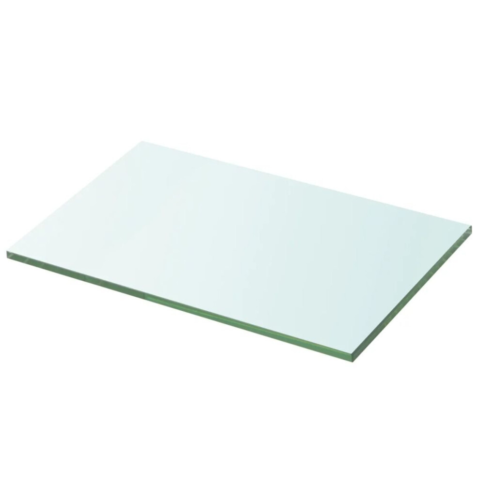 vidaXL Shelf Panel Glass Clear 20x30cm Storage Plate Sheet Shelving Display
