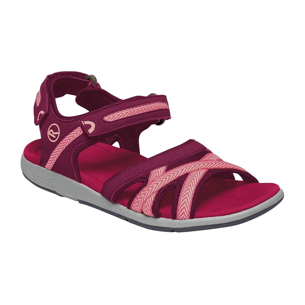 (6 UK, Beetroot/Mellow Rose) Regatta Womens/Ladies Santa Clara Sandals