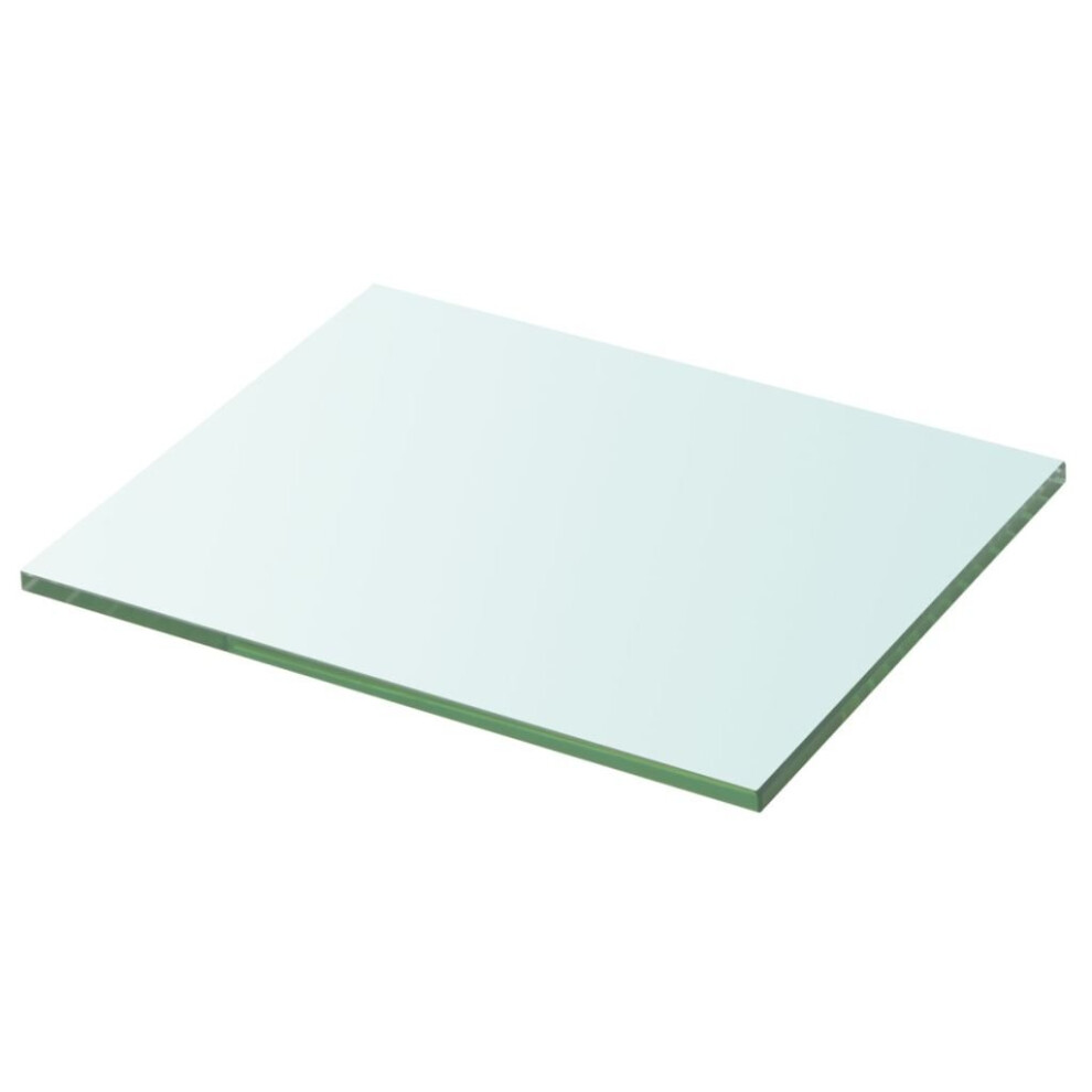vidaXL Shelf Panel Glass Clear 20x25cm Storage Plate Sheet Shelving Display