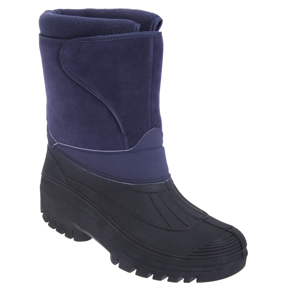 (6 UK, Navy Blue) StormWells Adults Unisex Touch Fastening Insulated Boots