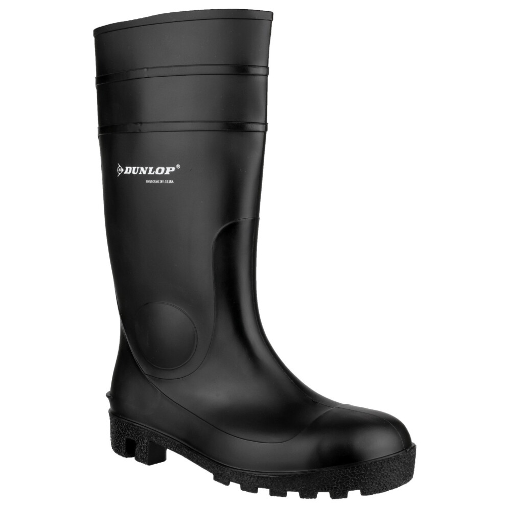 (UK Size 6.5, Black) Dunlop 142PP Unisex Safety Wellington Boots