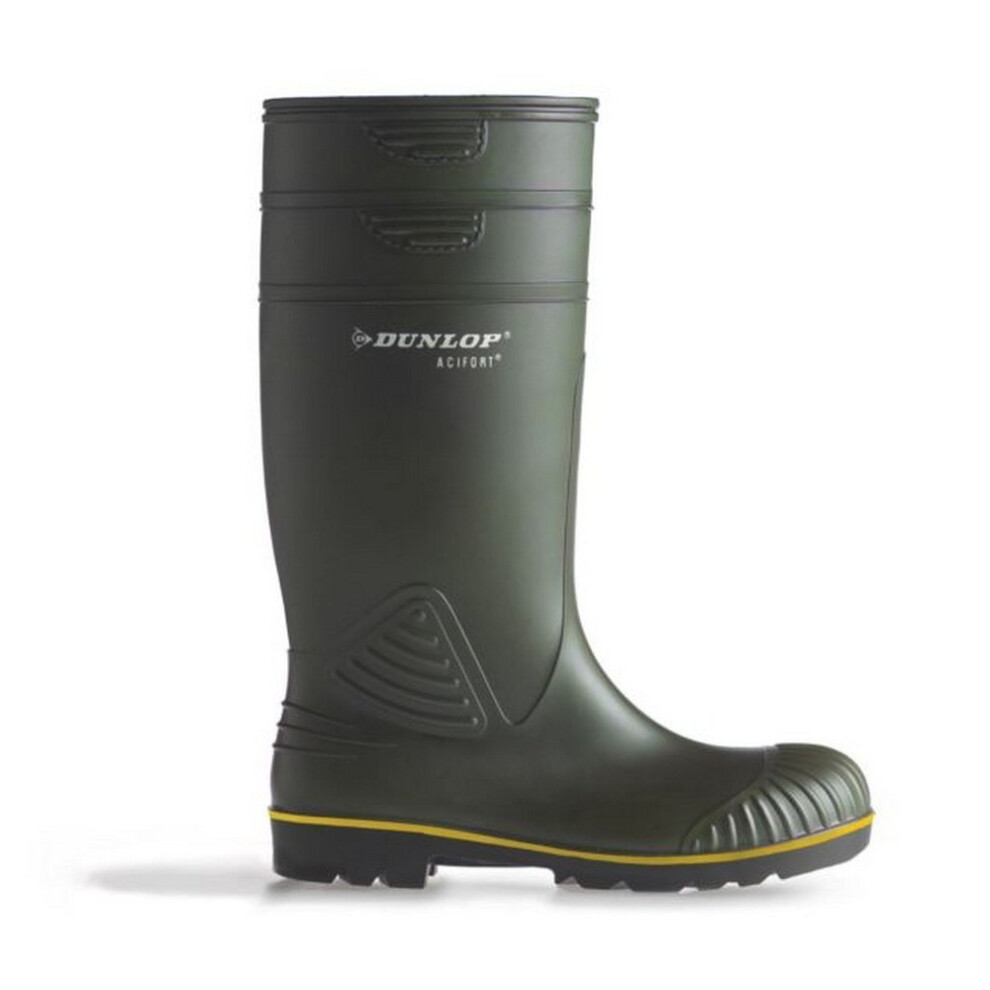 (10 UK, Green) Dunlop Mens Acifort Heavy Duty Wellies
