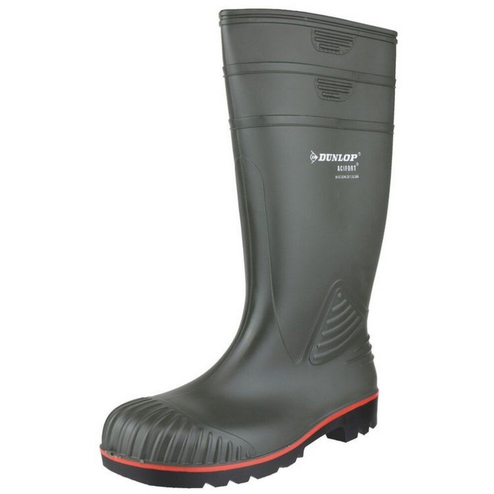 (8 UK, Red/Brown) Dunlop Mens Acifort Heavy Duty Full Safety Wellies
