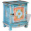 VidaXL vidaXL Nightstand Bedside Table Side Cabinet Home Decor Solid Mango Wood Blue 1