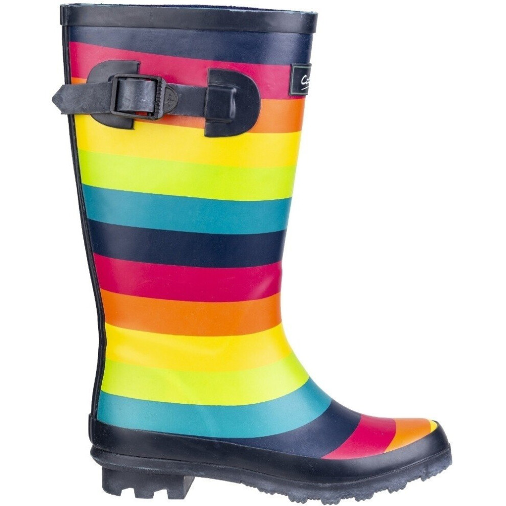 (11 Child UK, Multicoloured) Cotswold Children/Kids Rainbow Wellington Boots