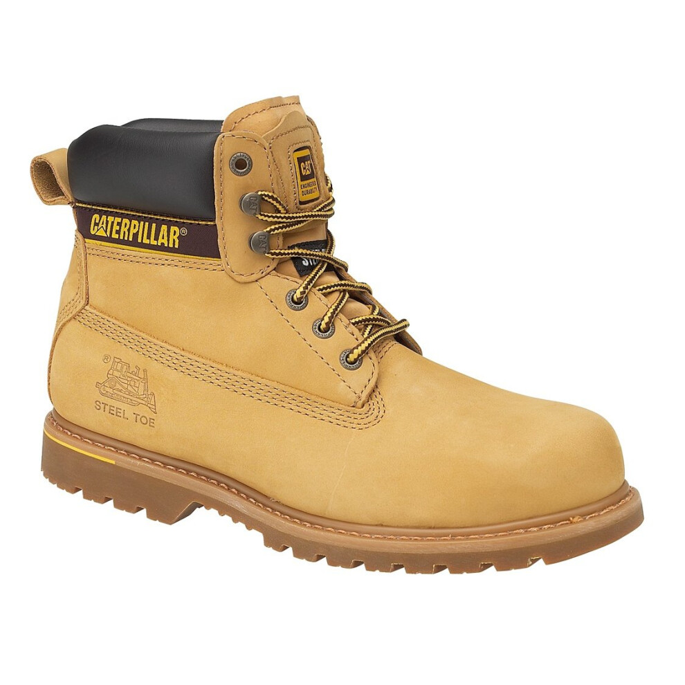 (9 UK, Honey) Caterpillar Holton S3 Safety Boot / Mens Boots / Boots Safety