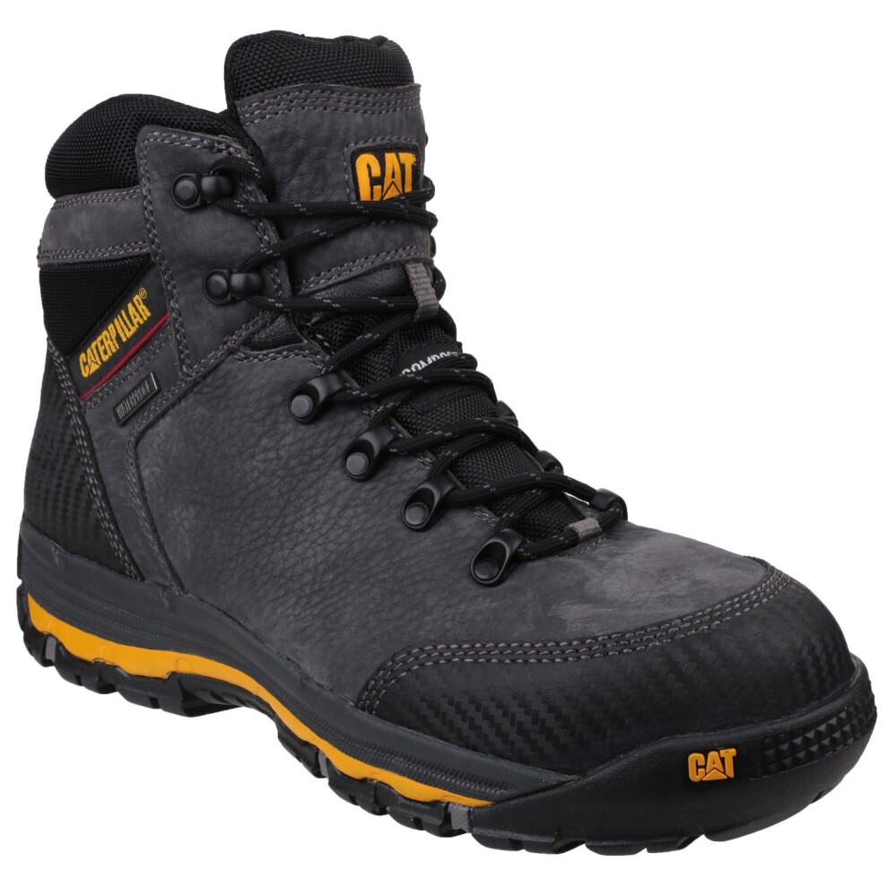 (12 UK, Dark Shadow) Caterpillar Mens Munising Waterproof Safety Boots