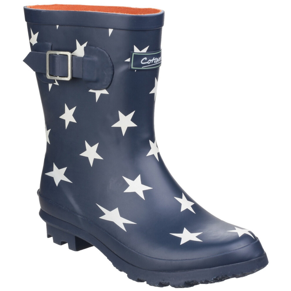 (4 UK, Star) Cotswold Womens/Ladies Badminton Patterned Waterproof Wellies