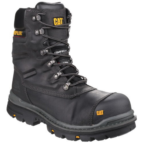 CAT (7 UK, Black) Caterpillar Adults Premier Waterproof Composite Work Boots
