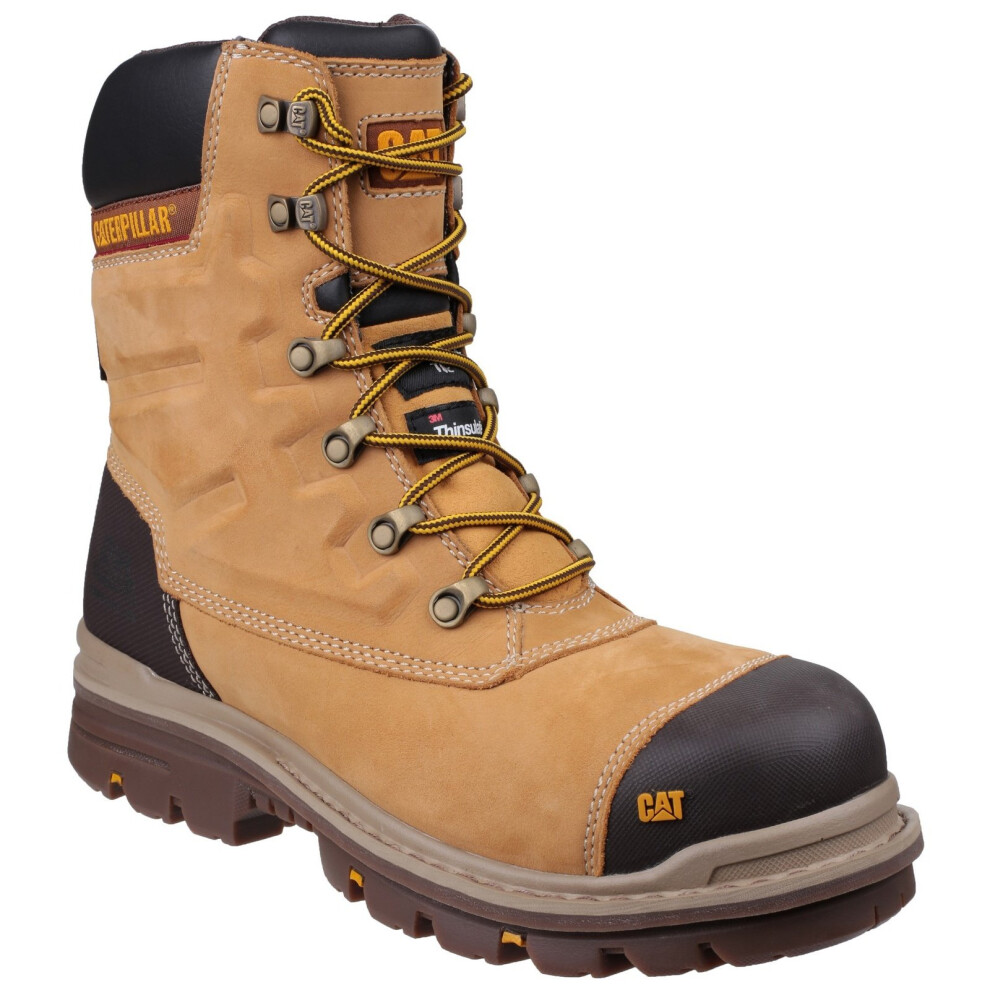 Women's Caterpillar Adults Premier Waterproof Composite Work Boots - Brown - Size: 10