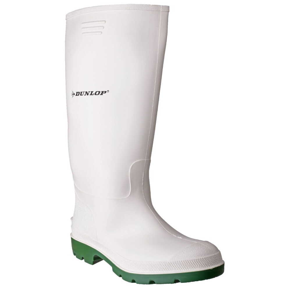 (39 EUR, White/Green) Dunlop Womens/Ladies Pricemastor 380BV Wellington Boots