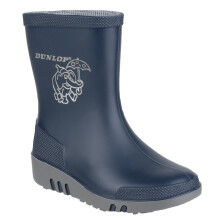 (24 EUR, Blue/Grey) Dunlop Mini Childrens Unisex Elephant Wellington Boots