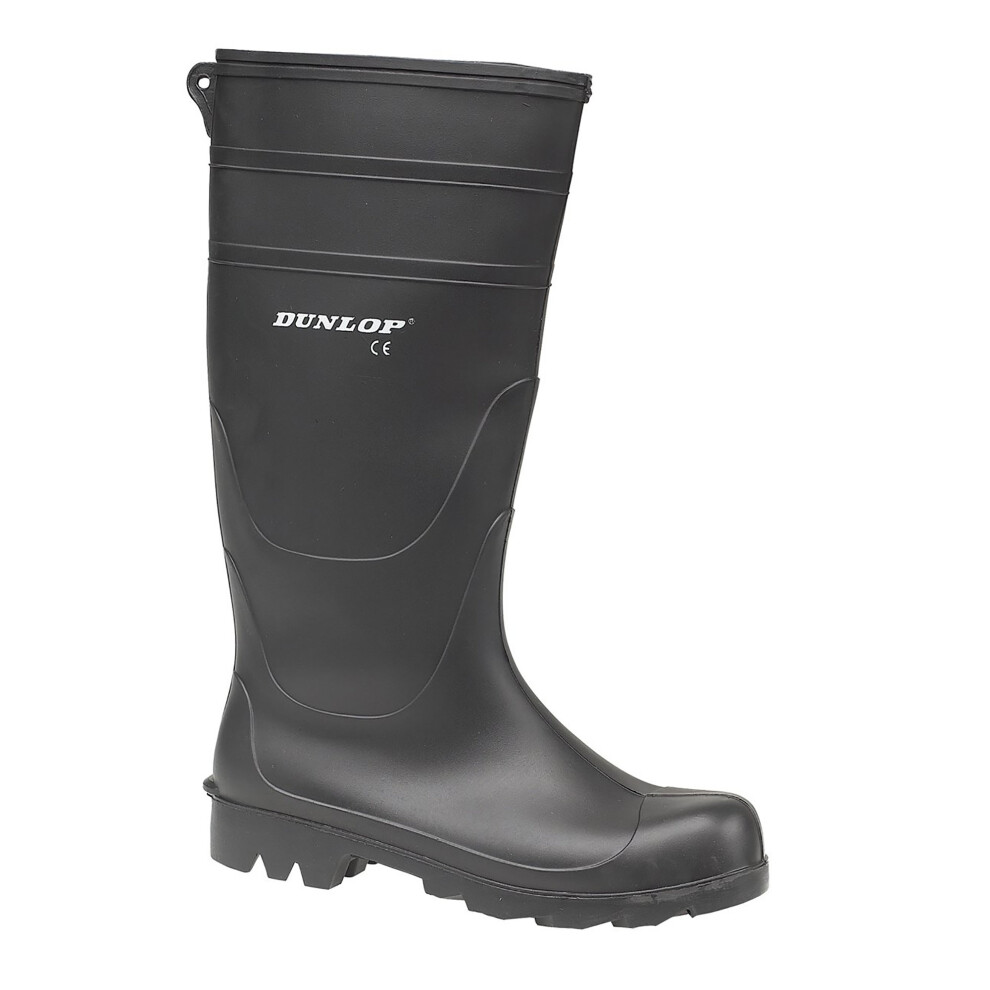 (44 EUR, Black) Dunlop Universal PVC Welly / Mens Wellington Boots