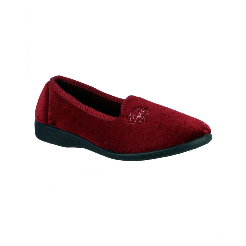 (7 UK, Burgundy) Mirak Simone Ladies Slipper / Womens Slippers