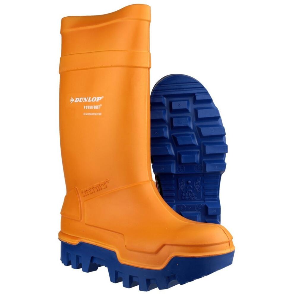 (9 UK, Orange) Dunlop C662343 Purofort Thermo + Full Safety Wellington / Mens Boots / Safety Wellingtons