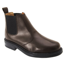 (10 UK, Brown) Roamers Mens Leather Quarter Lining Gusset Chelsea Boots