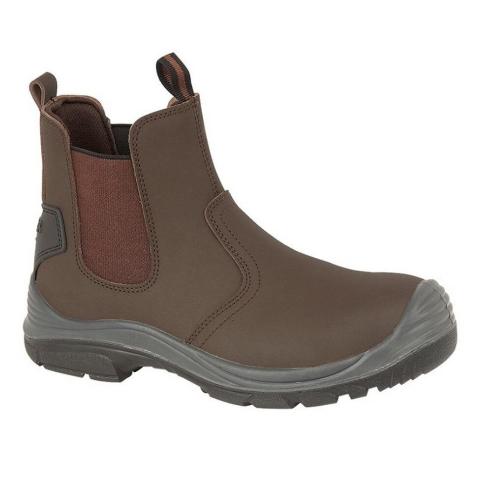 (11 Uk, Brown) Grafters Steel Toe Safety Dealer Boots 5050703556712