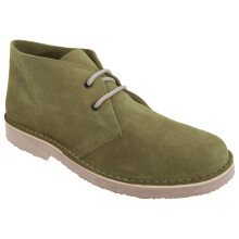 (12 UK, Khaki) Roamers Mens Real Suede Round Toe Unlined Desert Boots