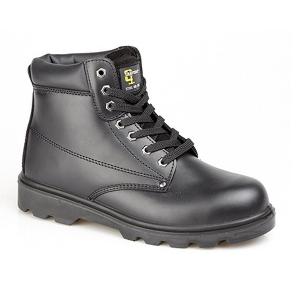 (5 Uk, Black) Grafters Mens Padded Leather Safety Boots 5050703182171