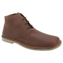 (11 UK, Brown) Roamers Mens Waxy Leather Fulfit Desert Boots