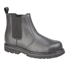 (8 UK, Black) Grafters Mens Safety Chelsea Boots