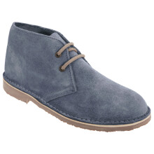 (5 UK, Denim Blue) Roamers Womens/Ladies Real Suede Unlined Desert Boots