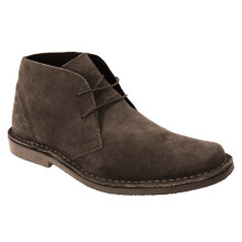 (11 UK, Dark Brown) Roamers Mens Real Suede Classic Desert Boots