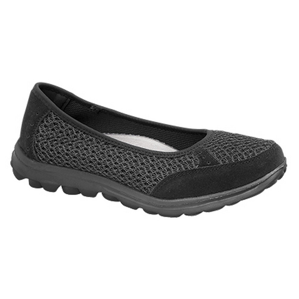 (7 UK, Black) Boulevard Womens/Ladies Slip On Memory Foam Shoes