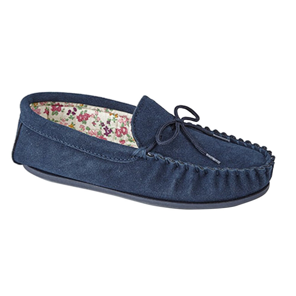 (5 UK, Navy) Mokkers Womens/Ladies Lily Slip On Slippers