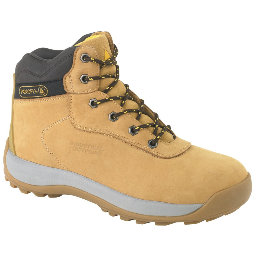 (6 Uk, Tan) Delta Plus Unisex Nubuck Leather Hiker Safety Boots 5054171038282