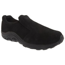 (6 UK, Black) PDQ Womens/Ladies Real Suede Ryno Slip-On Casual Trainers
