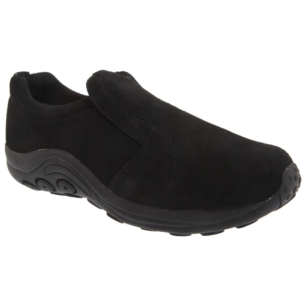(6 UK, Black) PDQ Womens/Ladies Real Suede Ryno Slip-On Casual Trainers