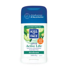 Kiss My Face, Active Life, Stick-Deodorant, Gurke + Grüner Tee, 2,48 oz (70 g)