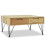 VidaXL vidaXL Solid Teak Coffee Table 80x80x40cm with 2 Drawers Living Room Furniture 1