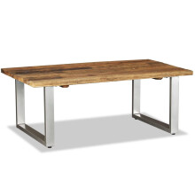 vidaXL Coffee Table Solid Reclaimed Wood 100cm Tea Stand Side End Couch Table