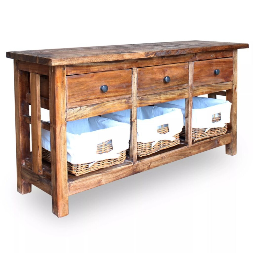vidaXL Sideboard Storage Cupboard Side Cabinet Highboard Solid Mahogany Wood