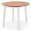 VidaXL vidaXL Drop-leaf Dining Table Round MDF White Space Saving Kitchen Furniture 1