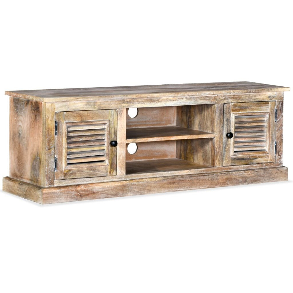Vidaxl Solid Mango Wood Tv Cabinet Hifi Lowboard Stand Unit Home Furniture