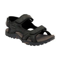 (UK 12, Black) Regatta Great Outdoors Mens Haris Sandals