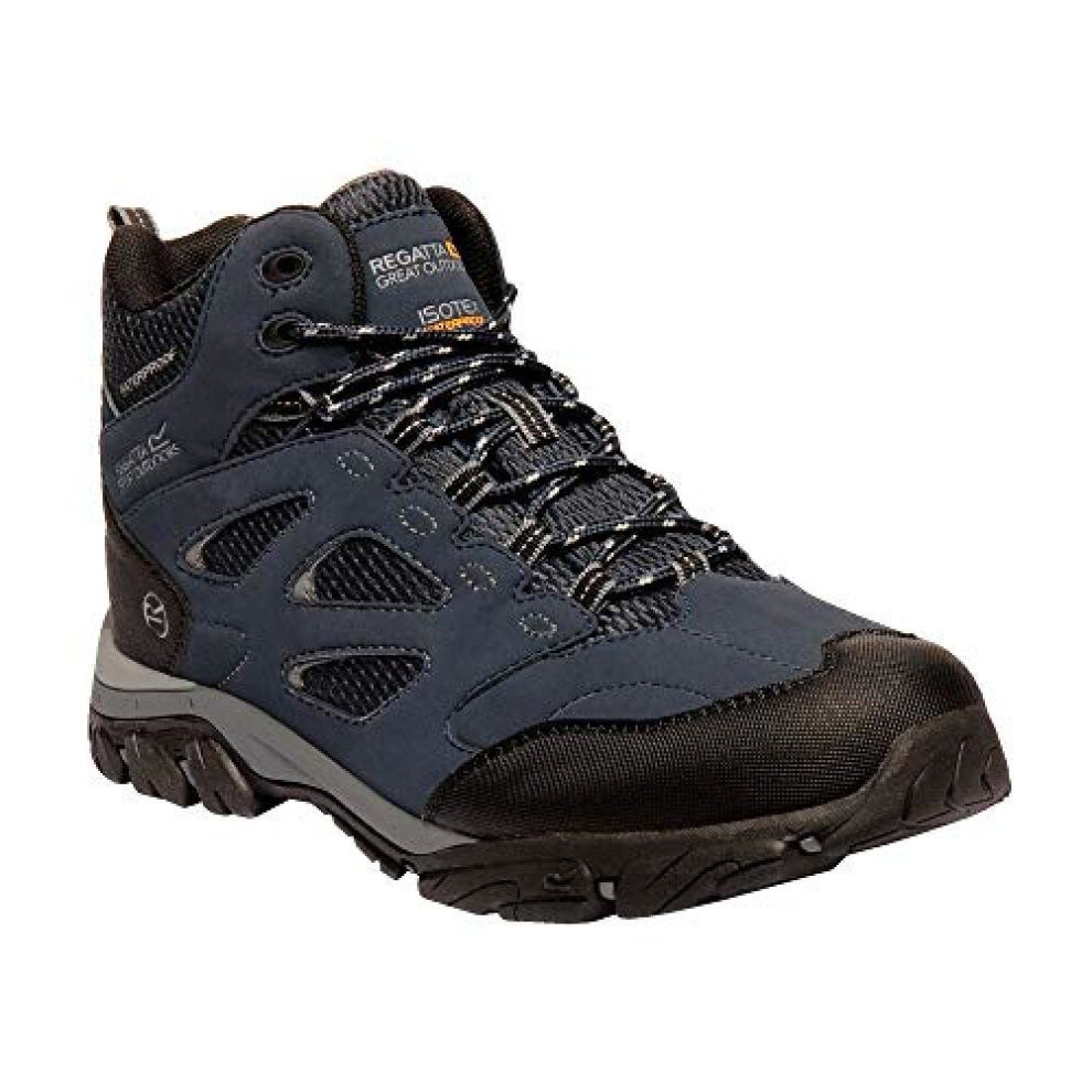 (8 UK, Navy/Granite) Regatta Mens Holcombe IEP Mid Hiking Boots