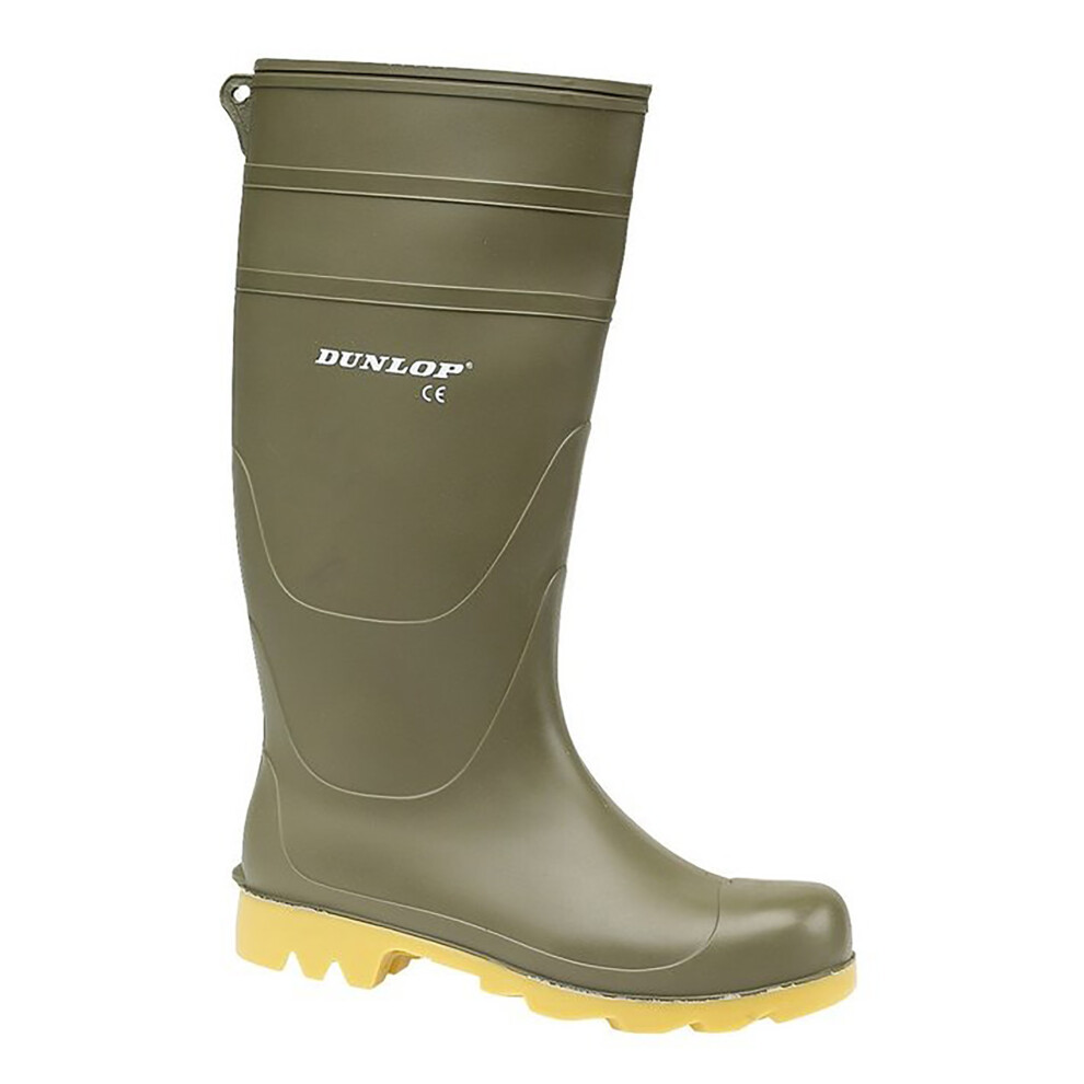 (44 EUR, Green) Dunlop Universal PVC Welly / Mens Wellington Boots
