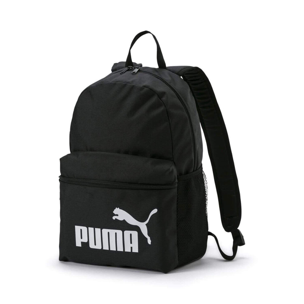 Puma Phase Sports Backpack Rucksack School College Bag - Black