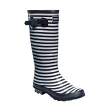 (4 UK, Navy/White) Regatta Womens/Ladies Ly Fairweather II Tall Durable Wellington Boots