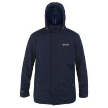 (S, Navy/Navy) Regatta Great Outdoors Mens Outdoor Classic Matt Hooded Waterproof Jacket