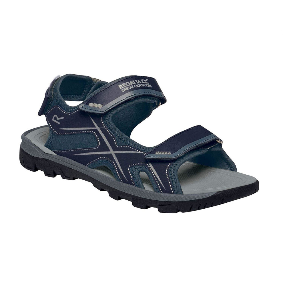 Regatta (7 Uk, Navy/Dark Steel) Mens Kota Drift Open Toe Sandals