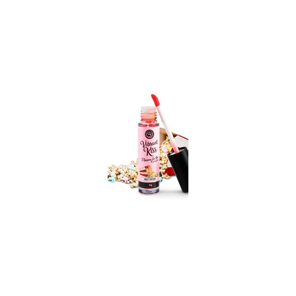 Secret Play Lip Gloss Vibrant Kiss Flavor Sweet Popcorn